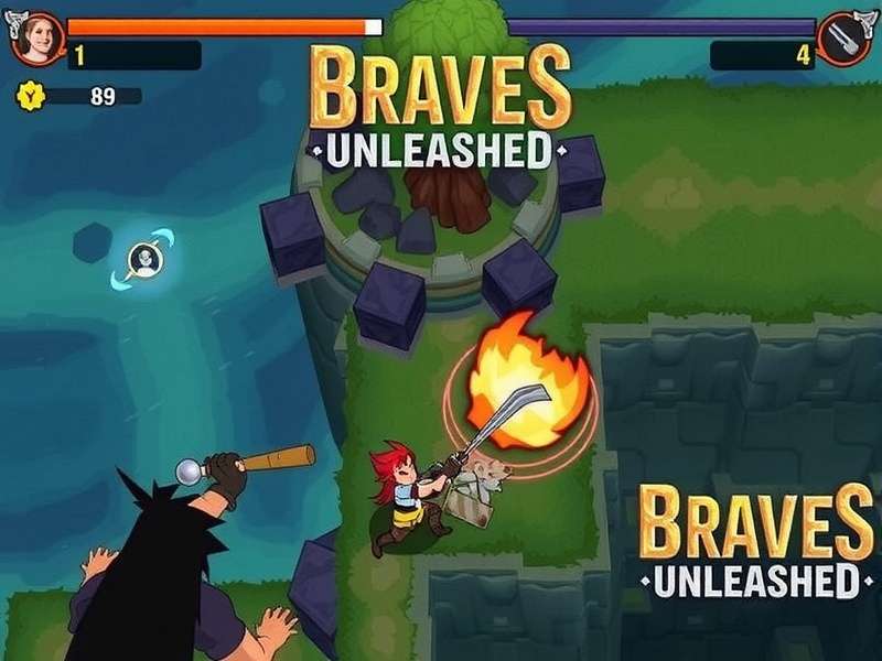 Intense Battle Scene from Braves Unleashed Braves Unleashed Gameplay Screenshot